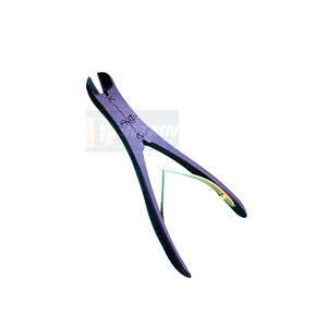 TC Hard <b>Soft</b> Pin <b>Wire</b> Cutter 8" Black Color Coated Double Action Orthopedic Surgical Instrument - Product Image 2