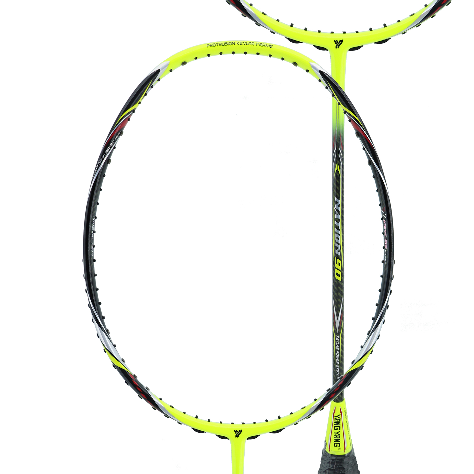 Известный бренд для бадминтона Yang, улучшенный уровень, равномерный баланс, ракетка нация 90 для профессионального бадминтона