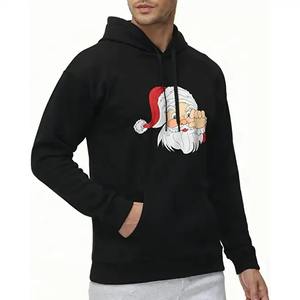 Sudadera unisex de algodón para hombre de talla grande con capucha de gran tamaño bordada logotipo personalizado forro polar sólido para correr en invierno - Product Image 1