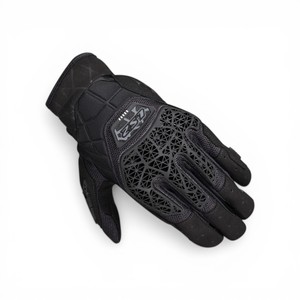 Gants de moto LS2 All Terrain II - Noir, compatibles avec les écrans tactiles, certifiés EN13594, gants de conduite estivaux - Product Image 1