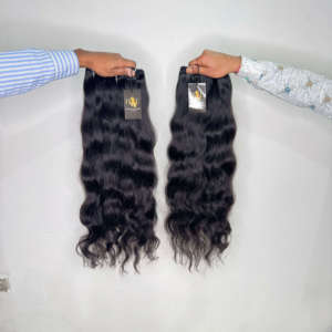Cheveux de vison de la meilleure qualité, cheveux vierges alignés dans le sens de la cuticule, prix de gros, cheveux vierges bruts non traités, extensions de cheveux humains indiens de temple - Product Image 2