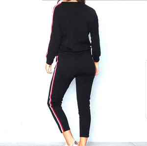 Conjunto Deportivo Personalizado para Mujer, Sudadera y Pantalones Deportivos Ajustados, Ropa Deportiva Informal para Gimnasio, Correr y Calle - Product Image 6