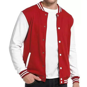 Custom Chenille Embroidery Logo Baseball <b>Jacket</b> for Men Varsity Sport <b>Jersey</b> Loose Casual Plus Size for Winter Outdoors - Product Image 3