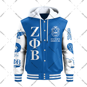 Veste à capuche personnalisée Zeta Phi Beta sororité | Sweat-shirt brodé de lettre grecque | Vêtements grecs ZPB pour les sororités - Product Image 1