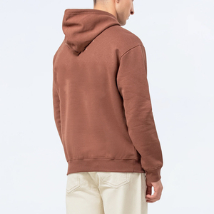 Sudadera con Capucha Corta de Algodón y Poliéster Premium para Hombre, Corte Regular, Estilo Deportivo, Color Liso, con Logotipo Personalizado, Teñido Liso, Venta al por Mayor - Product Image 4