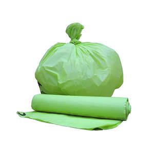 GRVs Biohazard Compostable PLA Biodegradable Garbage <b>Bags</b> with Vest Handle and Customized Color for Medical <b>Waste</b> Disposal - Product Image 2