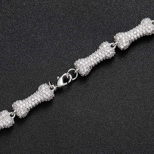 Chaîne de Tennis en argent de 5mm glacé Hiphop VVS Moissnaite diamant en argent Sterling hommes femmes Tennis chaîne collier cadeau - Product Image 1