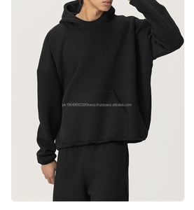 400GSM camiseta de peso pesado 100% algodón polar pulóver hombres ajuste Regular Color liso logotipo personalizado Digital secado rápido transpirable - Product Image 4