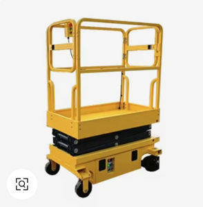 Piattaforma Elevatrice a Forbice Idraulica Compatta da 5m 6.8m 300kg per Lavori Aerei, Produzione Cinese, in Vendita - Product Image 1
