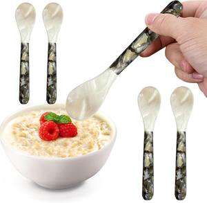 High Quality Luxury Mother of Pearl Caviar Spoons <b>Mirror</b> Polish Eco-Friendly Disposable Restaurant Serving Set Tableware - Product Image 5