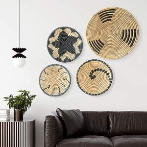 <b>Top</b> Selected Product Hanging Wall Basket Decor Set of 4 Hand Woven Rattan Baskets for Living Room Decoration - Product Image 5