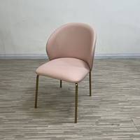 Chaise de salle à manger au design minimaliste, mobilier moderne, hôtel de luxe, restaurant nordique, chaises de salle à manger en métal et cuir