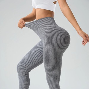 Mallas de mujer, pantalones de Yoga, cintura alta, apretado, levantamiento de cadera, sensación desnuda para Mujer, Deportes, correr, línea vergonzosa, pantalones de Fitness - Product Image 3