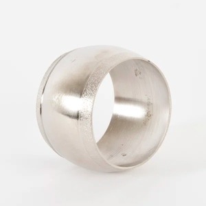 Anillo para Servilletas Redondo Básico con Acabado Plateado, Decoración Elegante para Mesa, Ideal para Restaurantes, Hoteles, Cafeterías, Bufés y Uso Diario - Product Image 1