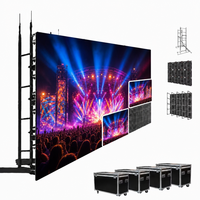 Écran LED de location intérieur P3.91mm 500x500 pour scène, panneau mural vidéo LED pour concerts, événements, mariages et décors