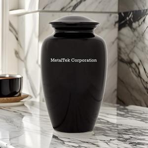Top Selling Classic Black American Style Metal Funeral <b>Urn</b> Simple Design Adult Ashes Cremation Ashes <b>Jar</b> Keepsake Funeral Burial - Product Image 5