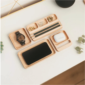 <span class=keywords><strong>Plateau</strong></span> <span class=keywords><strong>de</strong></span> rangement en bois pour <span class=keywords><strong>bureau</strong></span>, style classique antique, multifonction, cadeau pour la maison et le <span class=keywords><strong>bureau</strong></span>, pour hommes, anniversaire, fête des pères, personnalisable - Product Image 2