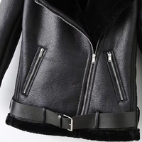 Kedatangan Baru Jaket Wanita Custom Made Berkualitas Tinggi Kulit Asli Rajutan Solid Tahan Angin Bernapas Ukuran Besar Siap untuk Musim Dingin