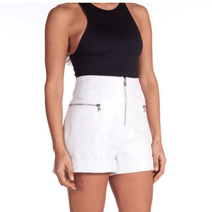 Pantalones cortos de cuero genuino de moda 2025, pantalones cortos de piel de oveja auténtica para mujer de talla grande personalizados para mujer - Product Image 1