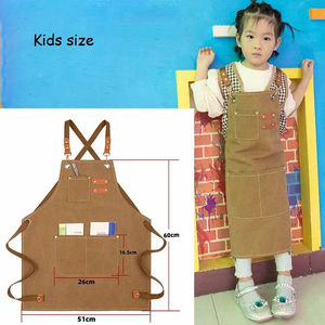 Tablier de cuisine à bretelles réglables faites à la main avec poches - Product Image 3