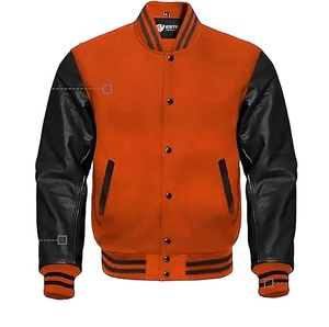 เสื้อแจ็กเก็ตทีมตัวแทนสำหรับผู้ชายเสื้อแจ็กเก็ตผ้าวูลเมลตันสำหรับผู้ชายแจ็คเก็ตหนังแบบสั่งทำ - Product Image 5