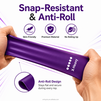 Accesorios de Fitness, Juego de Bandas de Resistencia, Bandas de Ejercicio de Látex, Bandas de Yoga y Pilates para Gimnasio, Entrenamiento de Glúteos, Fabricante con Logotipo Personalizado