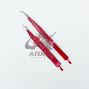 แหนบต่อขนตาทำจากสเตนเลสเคลือบผงโลโก้พร้อมปลายแหลมไฟเบอร์สำหรับแฟนๆออกแบบได้ตามต้องการ - Product Image 5