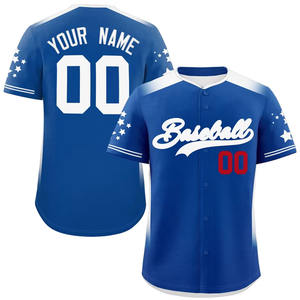 Wholesale Custom Printed Breathable Baseball Jersey <b>Cheap</b> Price Men's Top With Sublimation Style Baseball Jersey - Product Image 3