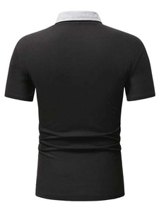 2025 hommes personnalisé imprimé pour chemise Style gothique respirant Spandex/coton tissu à la mode couleur unie manches courtes haute - Product Image 2