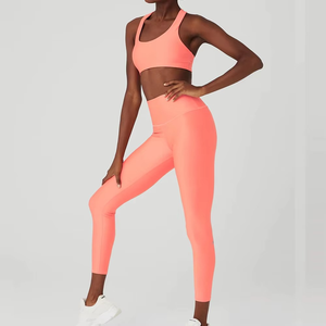 Ensemble de survêtement décontracté pour femmes personnalisé, en coton 100%, taille plus, écologique, respirant, vêtements de sport pour la salle de sport - Product Image 1