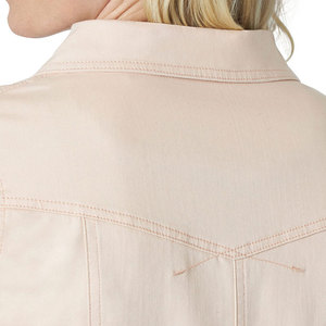 Veste en jean pour femme en coton avec logo personnalisé, respirante, pour usage extérieur, vente en gros - Product Image 6