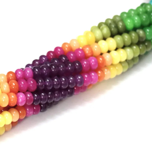 Cuentas de Cuarzo Multicolores: Piedras Preciosas Redondas Lisas de 7-8 mm, Calidad AAA - Product Image 4