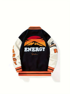 Nueva mejor calidad hecha a medida para adultos y jóvenes de béisbol Letterman Versity chaqueta Color Fleece Versity chaqueta para hombres - Product Image 4