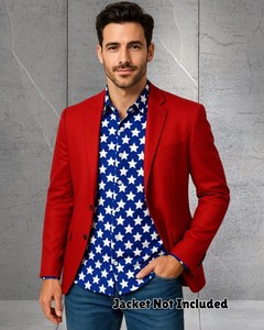 Mens Màu Xanh Hoa In Faux Linen Ngắn Tay Áo Áo Sơ Mi Retro Nút <span class=keywords><strong>up</strong></span> Giản Dị Thoáng Khí Thân Thiện Với Môi Mùa Hè Odm - Product Image 6