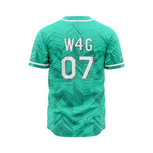 Maillots de baseball universitaires personnalisés pour hommes en gros, 100 % polyester, impression par transfert thermique, logo d'équipe personnalisé, pas de MOQ, livraison à faible coût - Product Image 3