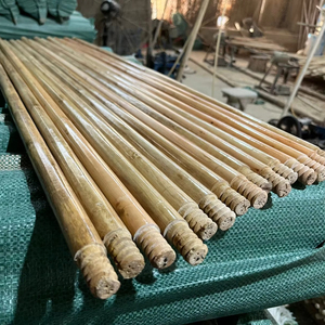 Tornillo americano Eucalipto Mangos de escoba de madera Hecho en Vietnam Ventas calientes 120X2,2 cm - Product Image 1