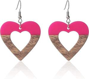 Boucles d'oreilles d'art en résine fabriquées à la main couleur Splash Design boucles d'oreilles à breloques en résine cadeau fait main personnalisé de CRAFT ZONE EXPORT - Product Image 2