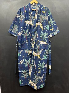 Kimono hecho a mano con estampado de jungla para mujer, albornoz bohemio Hippie, ropa de verano, batas de casa, regalo para ella, Regalo para mamá - Product Image 2