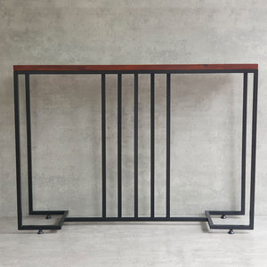 Modern Acacia Wood <b>Console</b> <b>Table</b> with Iron Legs <b>for</b> <b>Entry</b> Villa Living Room CST046 - Product Image 4