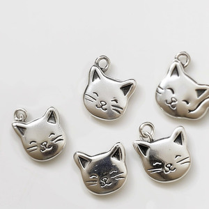 Thương Hiệu Thời Trang Nguồn Cung Cấp Sang Trọng 925 Sterling Silver Bạc Kim Loại Tùy Chỉnh Mèo May Mắn Quyến Rũ - Product Image 4