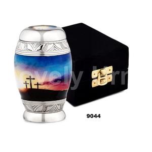 Three Crosses Small Urn <b>for</b> <b>Ashes</b> Keepsake with Velvet Gift <b>Box</b> <b>for</b> Cremation Small Urns <b>for</b> Human <b>Ashes</b> Decorative Urn - Product Image 1