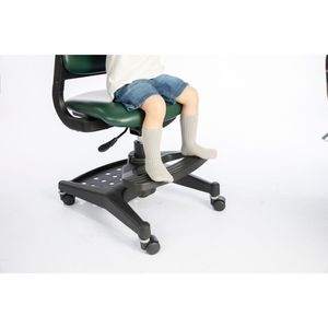 BIFMA 4-7 Years <b>Old</b> Child Study <b>Chair</b> Artificial Leather Green Zizia - Product Image 5