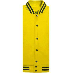 Veste universitaire sur mesure en gros d'usine, conception OEM, respirante, coupe-vent, haute qualité, broderie pour hommes, patch frontal en cuir véritable - Product Image 3