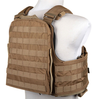 Chaleco Portaplacas de Lona Camuflada, Diseño Personalizado, Venta al Por Mayor de Fábrica, Ajustable, Multifuncional, Seguro, Corte Láser, Transpirable