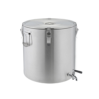Conteneur thermique Daosheng en acier inoxydable, baril isotherme pour aliments 10/15/20L, baril chauffe-soupe commercial avec couvercle hermétique plat