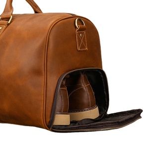 Sac de voyage en cuir véritable imperméable pour homme, grande capacité, léger, personnalisé, de marque - Cadeau vintage tendance pour les affaires - Product Image 5