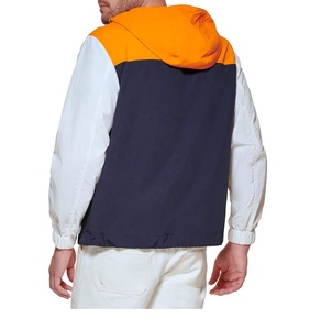 Veste coupe-vent pour homme de qualité supérieure, logo personnalisé en gros, tissu en nylon imperméable, veste à capuche coupe-vent - Product Image 2