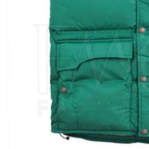 Randonnée en plein air course à pied automne hiver gilet bouffant en toile avec emballage personnalisé imperméable et poches avant pour hommes - Product Image 5