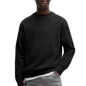 Sudadera Lisa Negra Unisex, Cómoda, Suave, Informal, para Hombre y Mujer, Manga Larga, Moderna, Ligera, Acogedora, para Invierno - Product Image 2