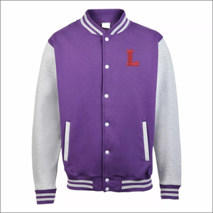 Veste de baseball pour homme sur mesure OEM, broderie d'alphabet, col rabattu, veste universitaire pour une utilisation hivernale personnalisée, devant 100% - Product Image 2